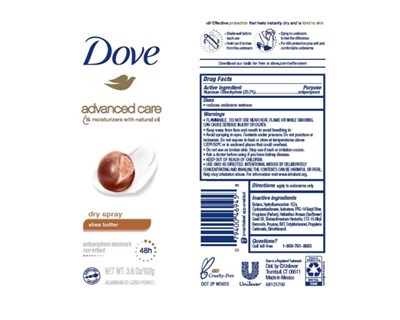 DoveDrySprayShea ButterAPDeoAE - Dove Advanced Care Dry Spray Shea Butter 48h Dry Antiperspirant Deodorant